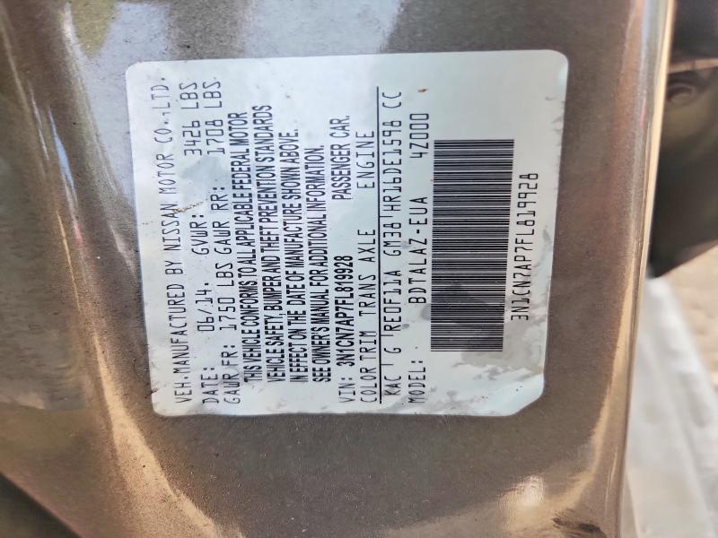 Aukcja sprzedaży 2015 Nissan Versa, vin: 3N1CN7AP7FL819928, numer aukcji: 55139436