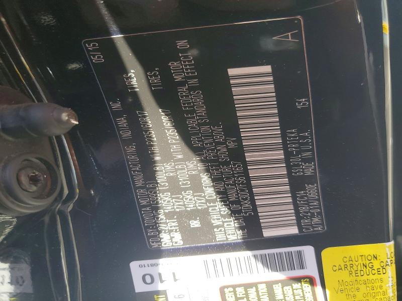 Aukcja sprzedaży 2015 Toyota Sienna, vin: 5TDKK3DC7FS611657, numer aukcji: 54773576