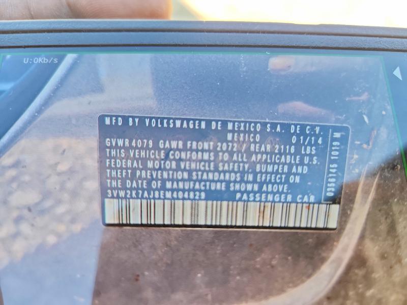 Продаж на аукціоні авто 2014 Volkswagen Jetta, vin: 3VW2K7AJ8EM404829, номер лоту: 53318236