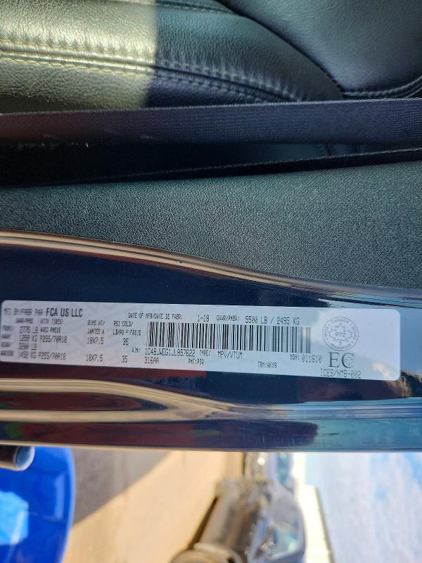 Aukcja sprzedaży 2018 Jeep Wrangler Unlimited, vin: 1C4BJWEG1JL857622, numer aukcji: 51420836