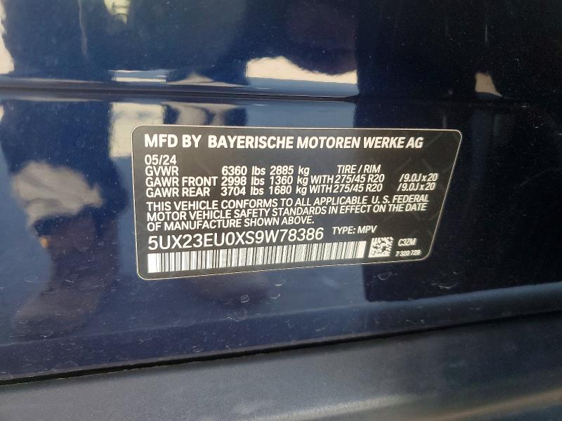 Продажа на аукционе авто 2025 Bmw X5, vin: 5UX23EU0XS9W78386, номер лота: 53777926