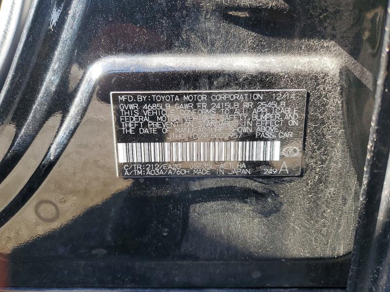 53256716 :رقم المزاد ، JTHCF1D29F5022957 vin ، 2015 Lexus Is مزاد بيع