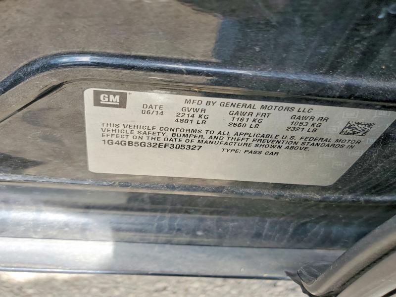51954916 :رقم المزاد ، 1G4GB5G32EF305327 vin ، 2014 Buick Lacrosse مزاد بيع