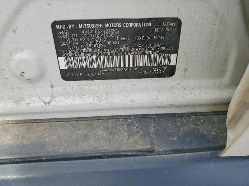 Aukcja sprzedaży 2019 Mitsubishi Outlander Sport, vin: JA4AR3AU3KU014199, numer aukcji: 52615176