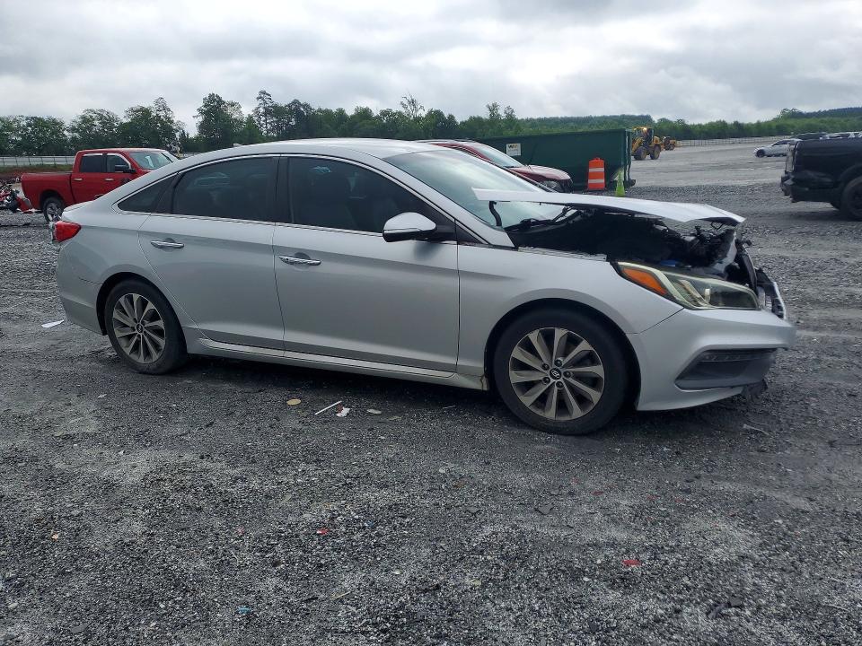 2015 Hyundai Sonata მანქანა იყიდება აუქციონზე, vin: 5NPE34AF9FH255572, აუქციონის ნომერი: 55281486