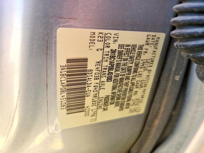 Aukcja sprzedaży 2011 Nissan Versa, vin: 3N1BC1AP0BL451083, numer aukcji: 52782566