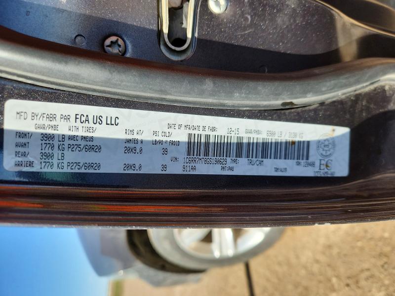 2016 Ram 1500 მანქანა იყიდება აუქციონზე, vin: 1C6RR7MT8GS190629, აუქციონის ნომერი: 52653816