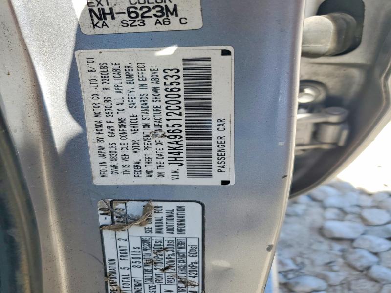 52773956 :رقم المزاد ، JH4KA96512C006533 vin ، 2002 Acura 3.5rl مزاد بيع