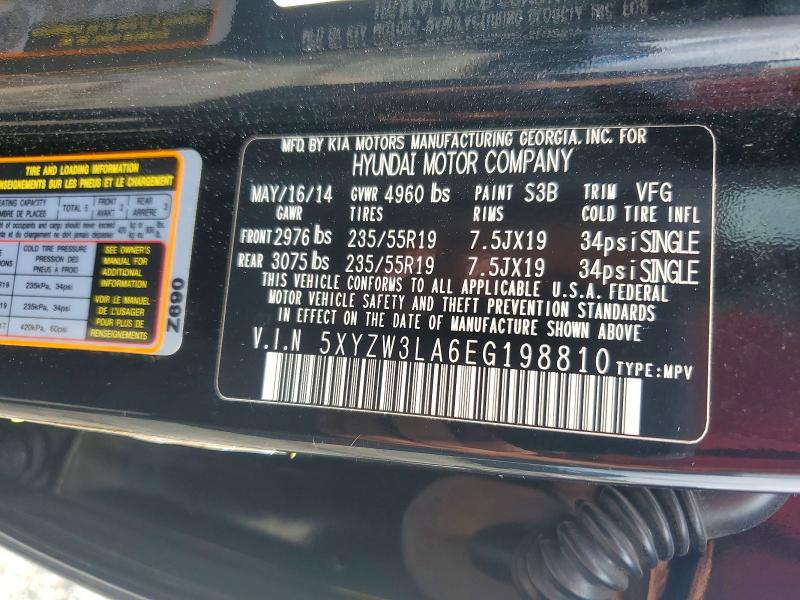 Aukcja sprzedaży 2014 Hyundai Santa Fe Sport, vin: 5XYZW3LA6EG198810, numer aukcji: 54753726
