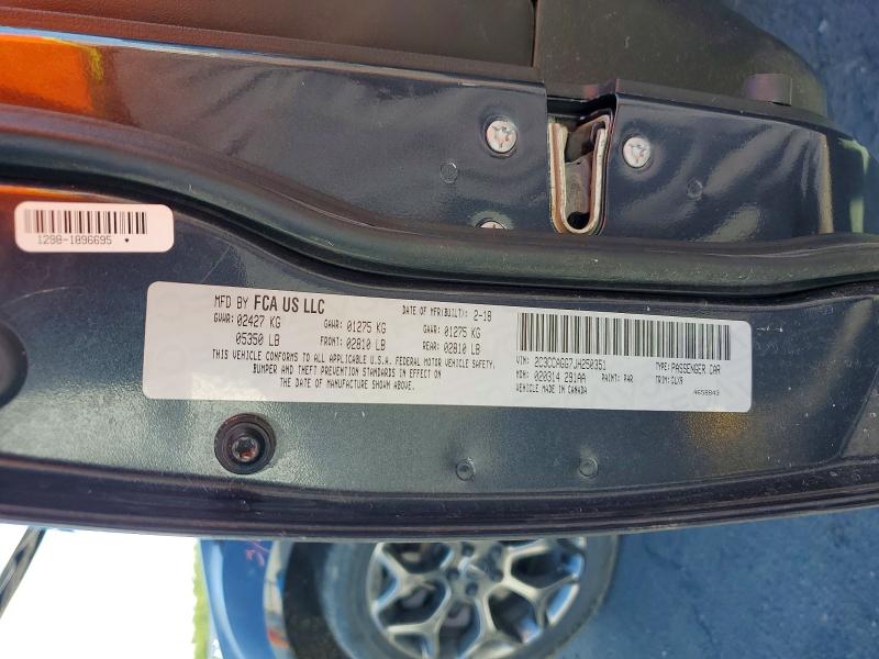 Aukcja sprzedaży 2018 Chrysler 300, vin: 2C3CCAGG7JH250351, numer aukcji: 54766696