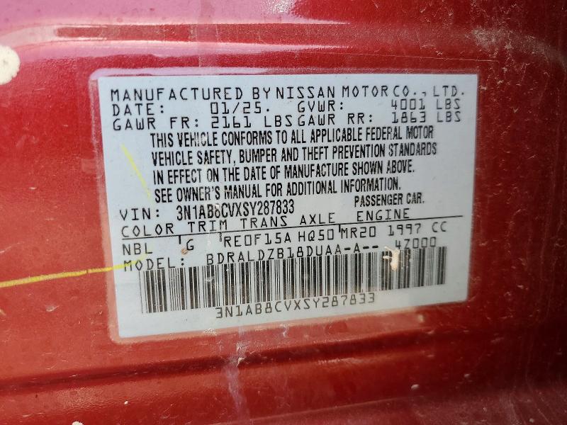 Продаж на аукціоні авто 2025 Nissan Sentra, vin: 3N1AB8CVXSY287833, номер лоту: 52108506