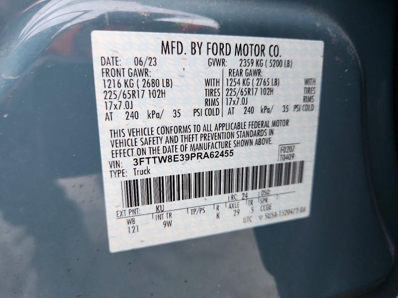 Продажа на аукционе авто 2023 Ford Maverick, vin: 3FTTW8E39PRA62455, номер лота: 55336746