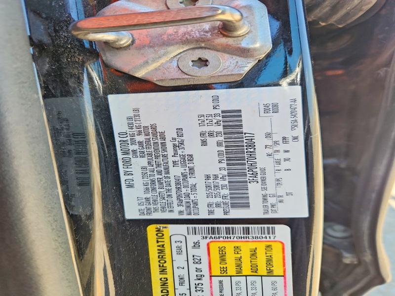 53551536 :رقم المزاد ، 3FA6P0H70HR380417 vin ، 2017 Ford Fusion مزاد بيع