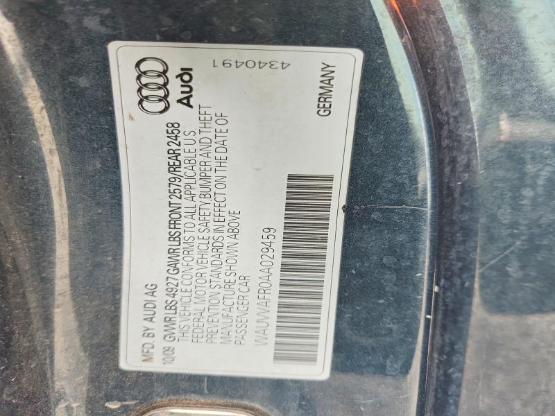 Aukcja sprzedaży 2010 Audi S5, vin: WAUVVAFR0AA029459, numer aukcji: 52826546