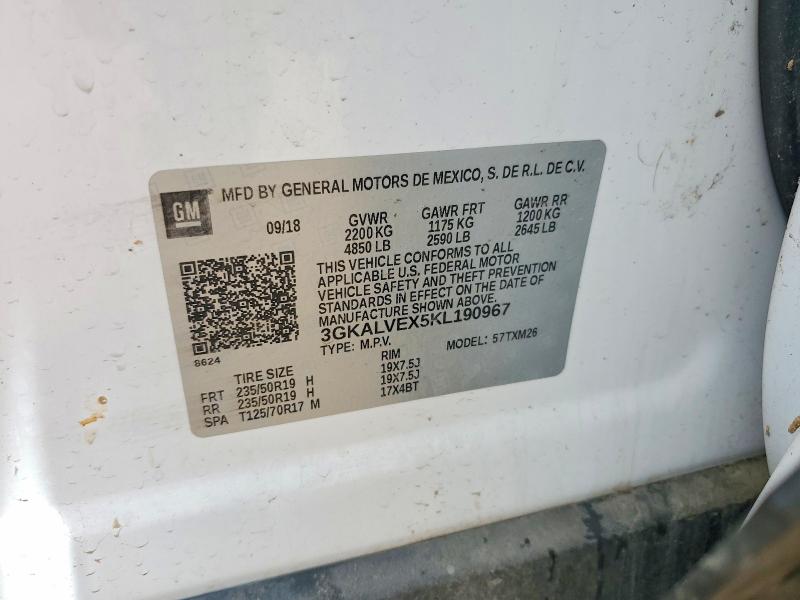 Aukcja sprzedaży 2019 Gmc Terrain, vin: 3GKALVEX5KL190967, numer aukcji: 52390956