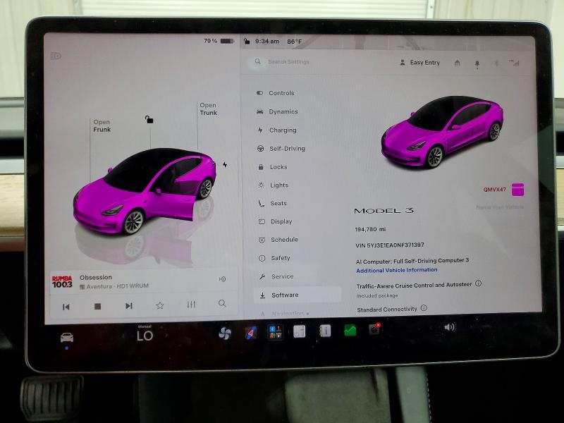 Aukcja sprzedaży 2022 Tesla Model 3, vin: 5YJ3E1EA0NF371397, numer aukcji: 54674576