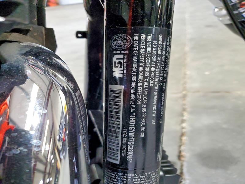 53730116 :رقم المزاد ، 1HD1GYM17GC329786 vin ، 2016 Harley-davidson Fxdf مزاد بيع