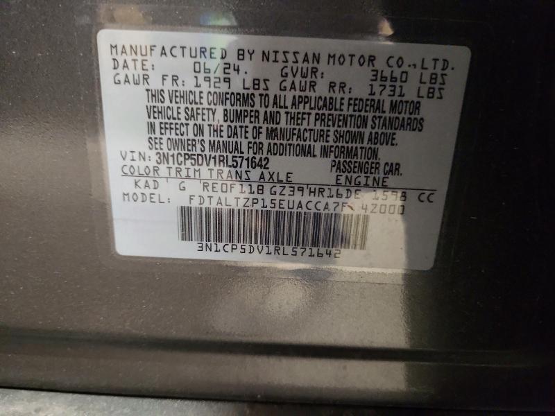 Продаж на аукціоні авто 2024 Nissan Kicks, vin: 3N1CP5DV1RL571642, номер лоту: 54277066