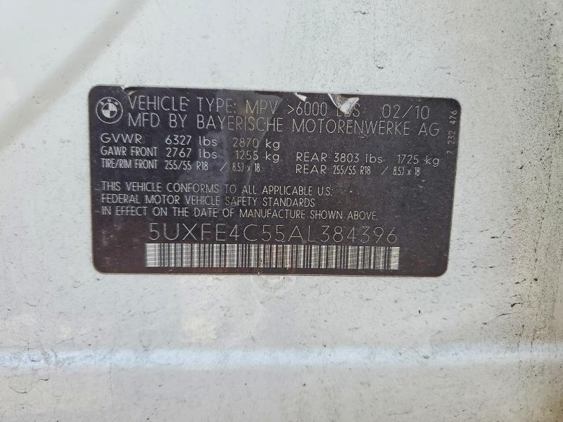 Продажа на аукционе авто 2010 Bmw X5, vin: 5UXFE4C55AL384396, номер лота: 55220506
