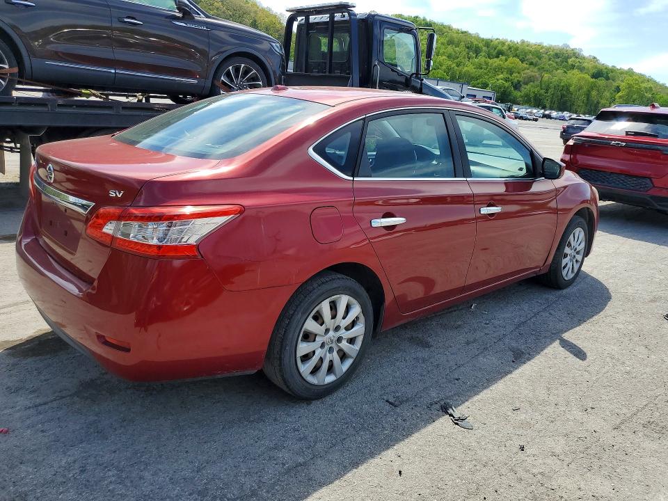 53357486 :رقم المزاد ، 3N1AB7AP3FL638390 vin ، 2015 Nissan Sentra مزاد بيع