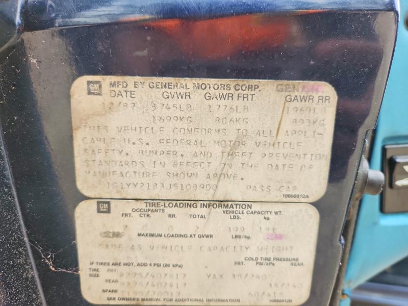 Продаж на аукціоні авто 1988 Chevrolet Corvette, vin: 1G1YY2183J5108900, номер лоту: 54505026