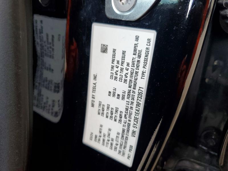 Продажа на аукционе авто 2024 Tesla Model 3, vin: 5YJ3E1EA7RF733571, номер лота: 54451676