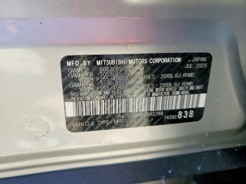 Продаж на аукціоні авто 2023 Mitsubishi Outlander, vin: JA4T5UA99PZ062788, номер лоту: 53053336
