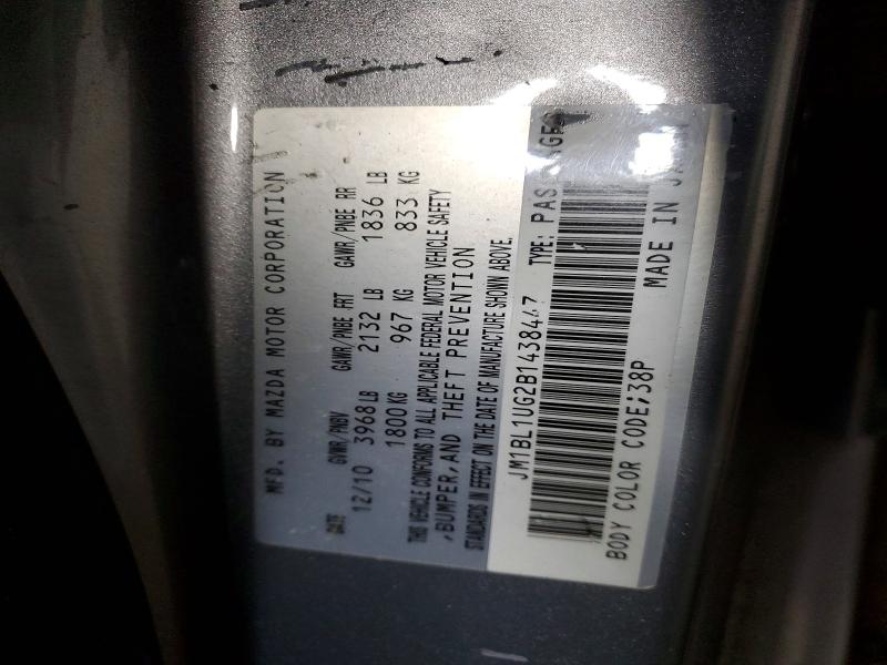 Продажа на аукционе авто 2011 Mazda 3, vin: JM1BL1UG2B1438447, номер лота: 52688616