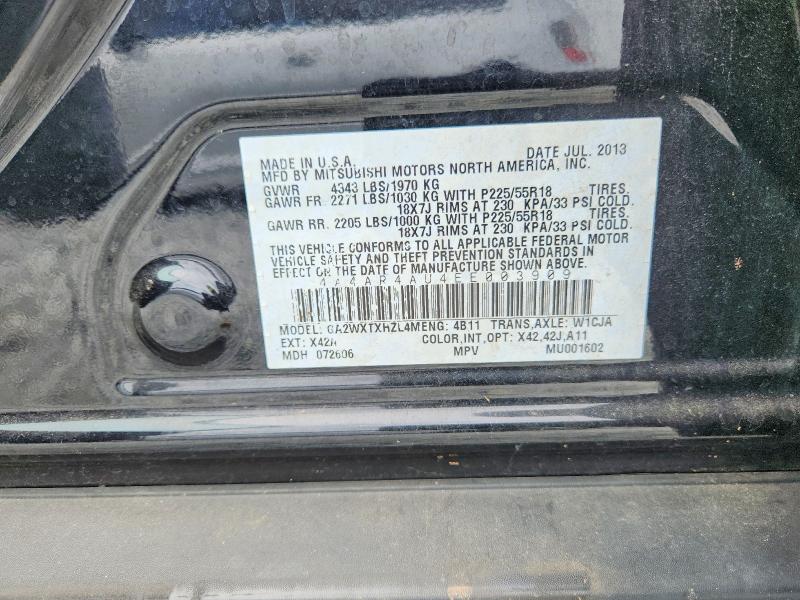 Aukcja sprzedaży 2014 Mitsubishi Outlander Sport, vin: 4A4AR4AU4EE003909, numer aukcji: 54480216