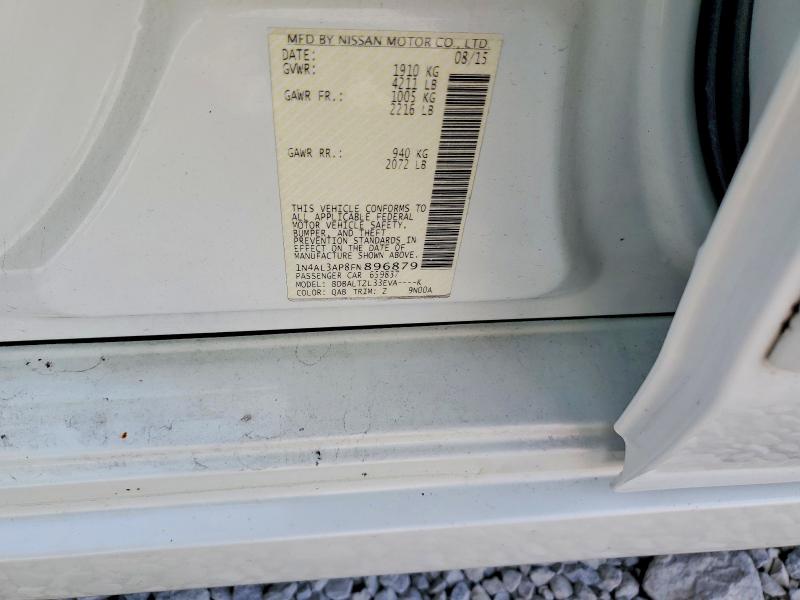 Продажа на аукционе авто 2015 Nissan Altima, vin: 1N4AL3AP8FN896879, номер лота: 53079466