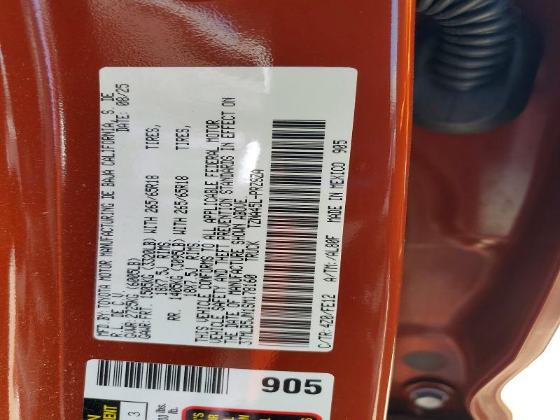 Aukcja sprzedaży 2025 Toyota Tacoma, vin: 3TMLB5JN1SM178160, numer aukcji: 51964726