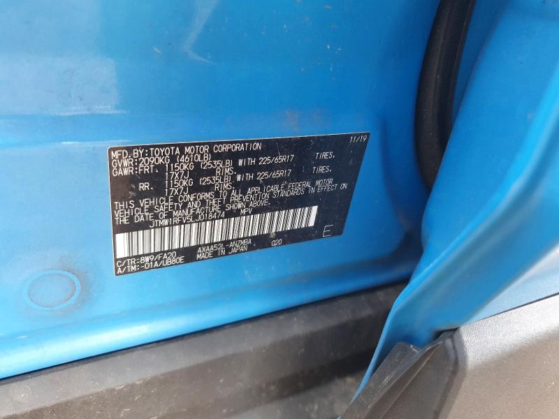 Aukcja sprzedaży 2020 Toyota Rav4, vin: JTMW1RFV5LJ018474, numer aukcji: 54049146