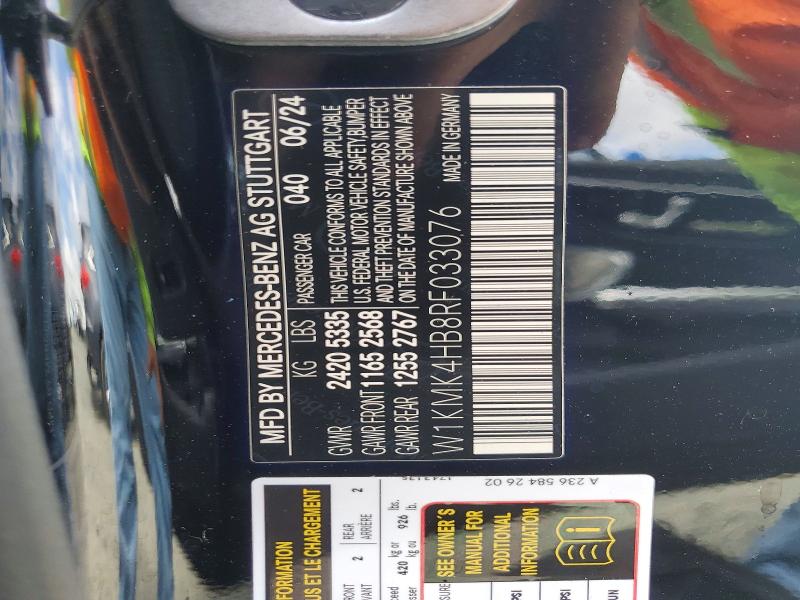 Продаж на аукціоні авто 2024 Mercedes-benz Cle, vin: W1KMK4HB8RF033076, номер лоту: 55112406