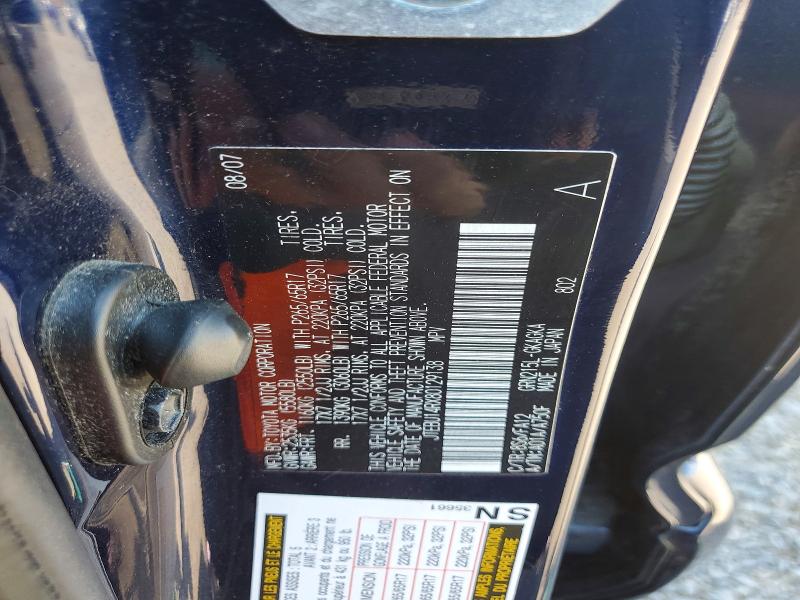 Auction sale of the 2008 Toyota 4runner, vin: JTEBU14RX80129138, lot number: 54108336
