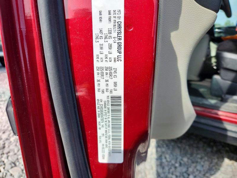 54546976 :رقم المزاد ، 2C4RDGBG0ER473974 vin ، 2014 Dodge Grand Caravan مزاد بيع