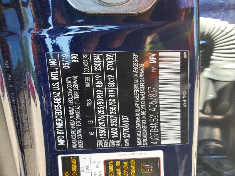 Продажа на аукционе авто 2020 Mercedes-benz Gle, vin: 4JGFB4KB2LA057837, номер лота: 51042086