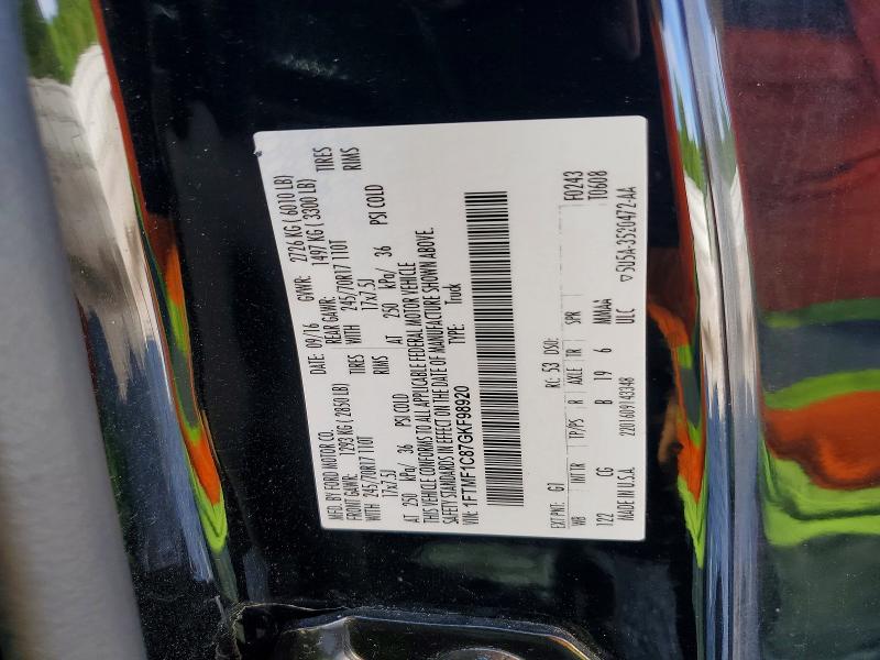 Продаж на аукціоні авто 2016 Ford F150, vin: 1FTMF1C87GKF98920, номер лоту: 51763316
