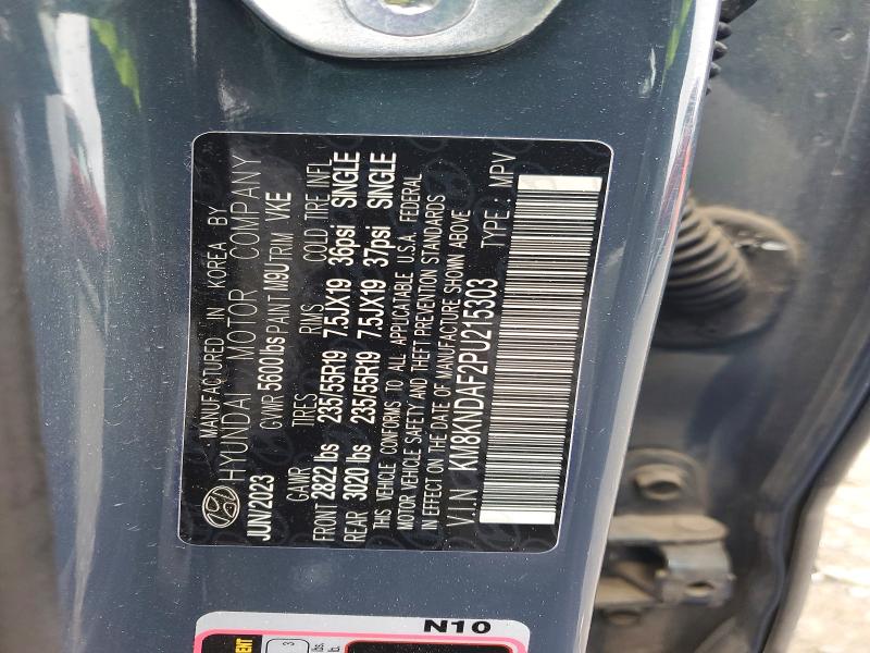 2023 Hyundai Ioniq 5 მანქანა იყიდება აუქციონზე, vin: KM8KNDAF2PU215303, აუქციონის ნომერი: 54705556