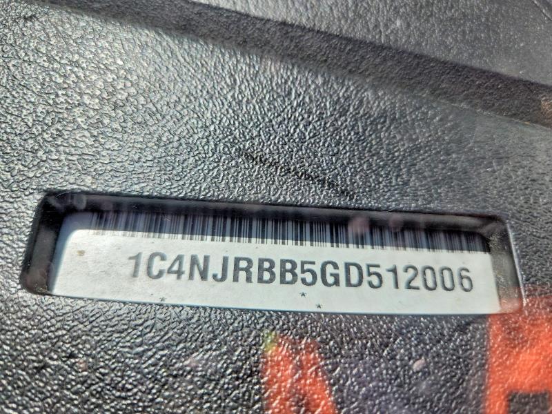 2016 Jeep Patriot მანქანა იყიდება აუქციონზე, vin: 1C4NJRBB5GD512006, აუქციონის ნომერი: 55006216