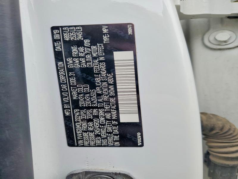 2020 Volvo Xc40 მანქანა იყიდება აუქციონზე, vin: YV4162UM3L2221478, აუქციონის ნომერი: 54711456
