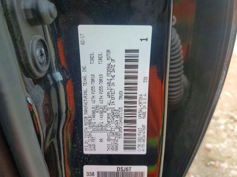 Продаж на аукціоні авто 2017 Toyota Tundra, vin: 5TFUM5F11HX071715, номер лоту: 54822836