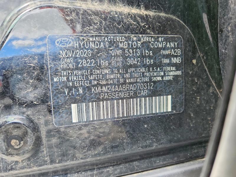 Продажа на аукционе авто 2024 Hyundai Ioniq 6, vin: KMHM24AA8RA070312, номер лота: 54091316