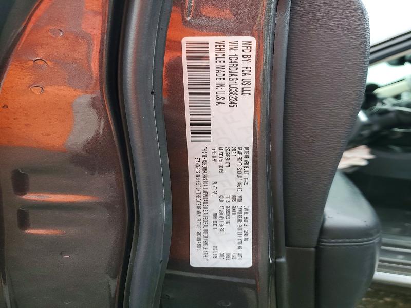 Продаж на аукціоні авто 2020 Dodge Durango, vin: 1C4RDJAG1LC382345, номер лоту: 53321896