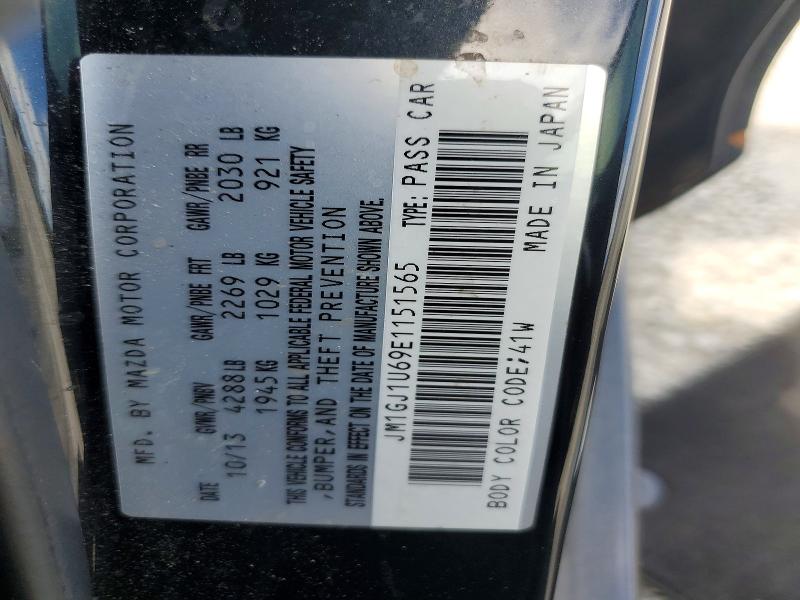 Aukcja sprzedaży 2014 Mazda 6, vin: JM1GJ1U69E1151565, numer aukcji: 50949316