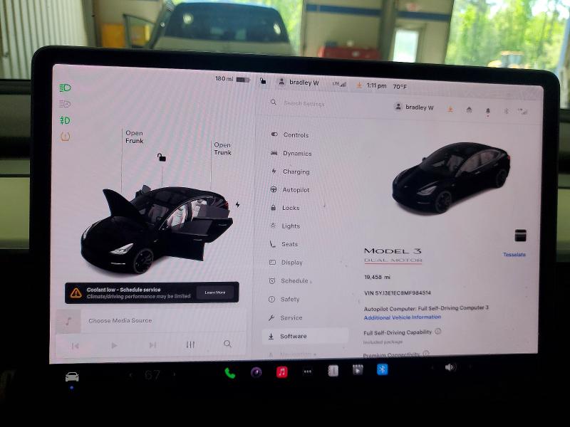 2021 Tesla Mdl 3 მანქანა იყიდება აუქციონზე, vin: 5YJ3E1EC8MF984514, აუქციონის ნომერი: 53718236