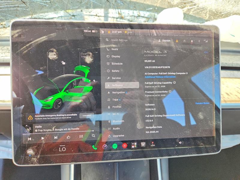 Продажа на аукционе авто 2018 Tesla Model 3, vin: 5YJ3E1EA6JF123679, номер лота: 54887566