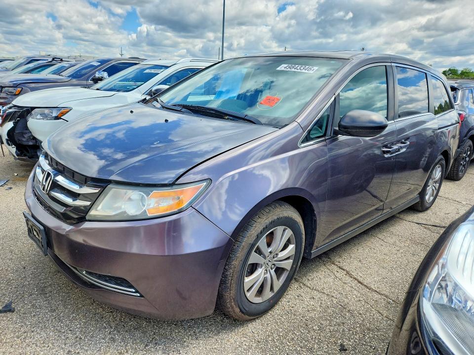 Auction sale of the 2015 Honda Odyssey, vin: 5FNRL5H62FB050235, lot number: 49843346