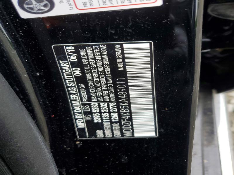 Aukcja sprzedaży 2019 Mercedes-benz E, vin: WDDZF4KB5KA489011, numer aukcji: 53261176