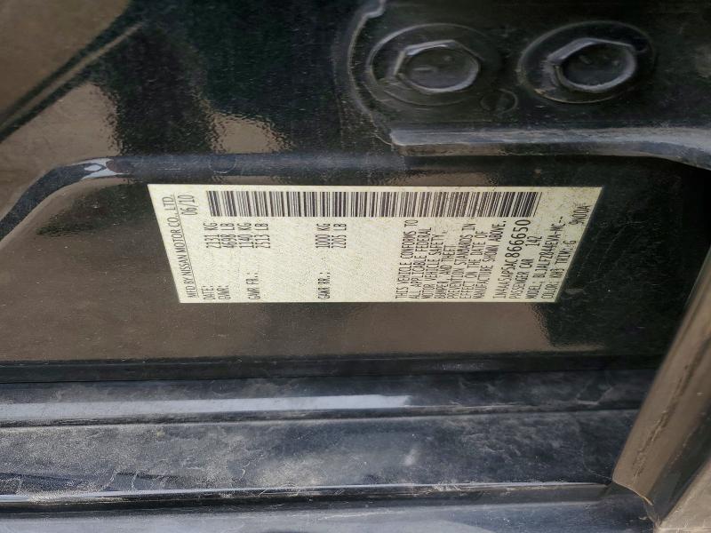 Aukcja sprzedaży 2010 Nissan Maxima, vin: 1N4AA5AP5AC866650, numer aukcji: 55061986