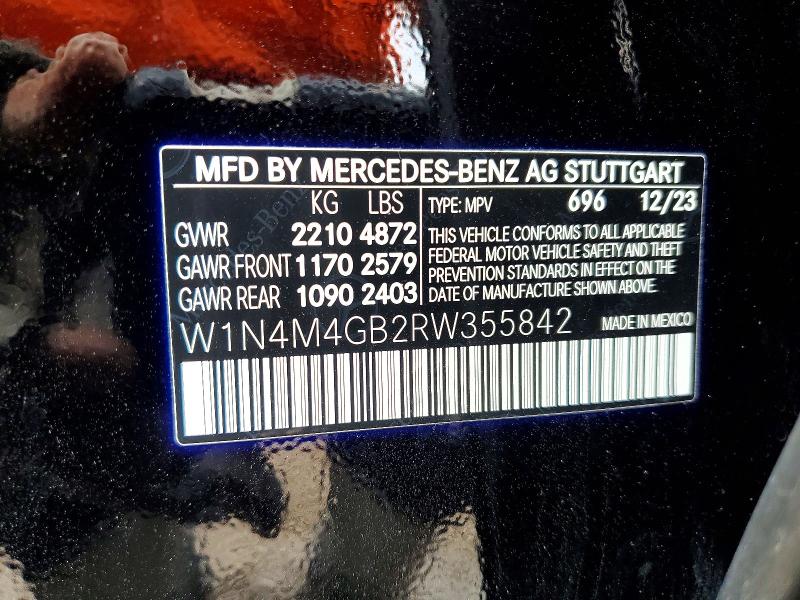 Aukcja sprzedaży 2024 Mercedes-benz Glb, vin: W1N4M4GB2RW355842, numer aukcji: 54607696